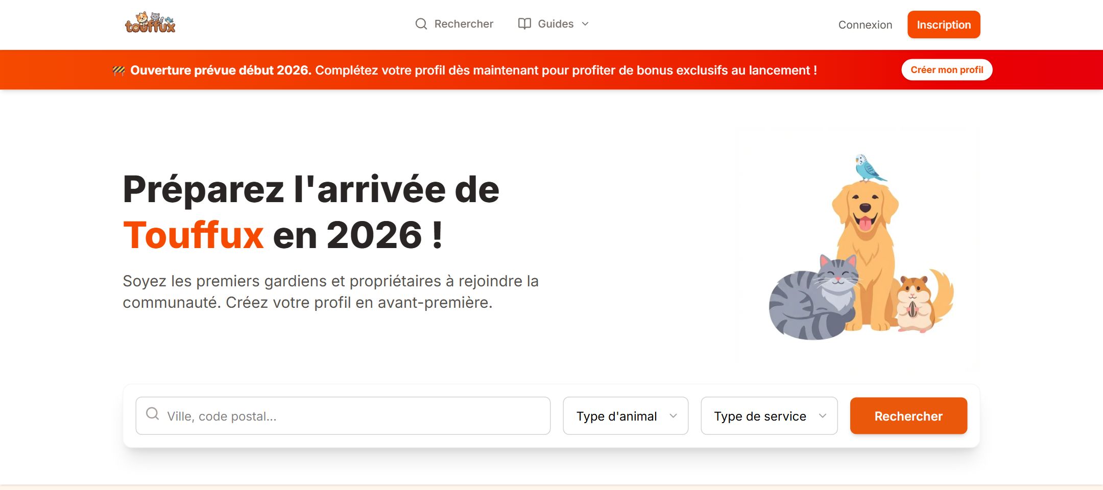 Page d'accueil de Touffux